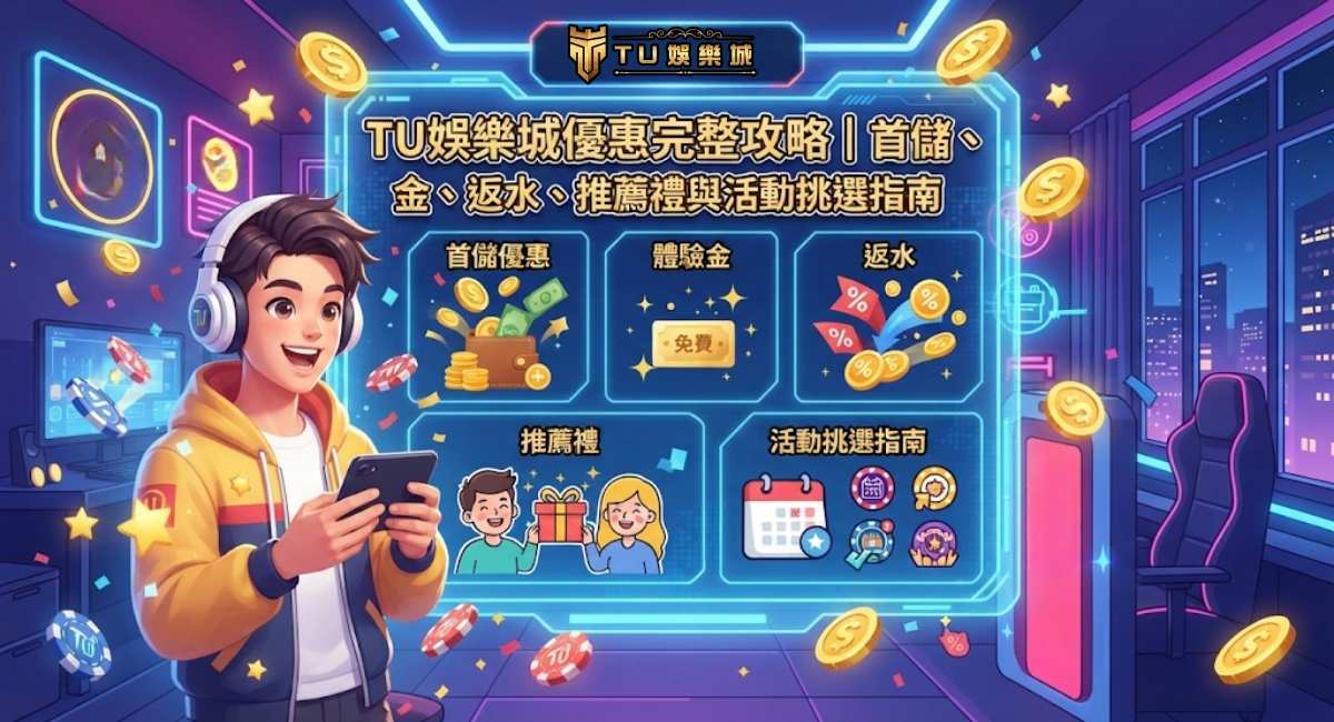 TU娛樂城優惠完整攻略｜首儲、體驗金、返水、推薦禮與活動挑選指南